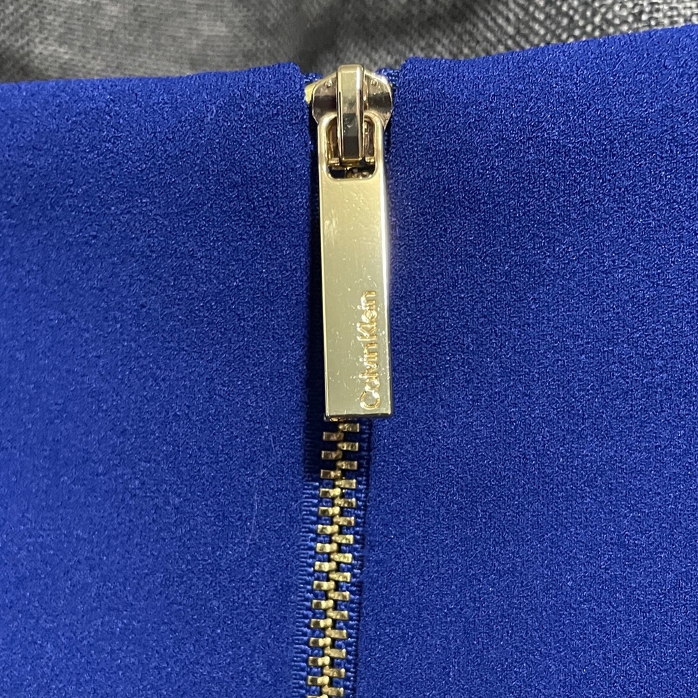 Calvin Klein Royal Blue Asymmetrical Dress - Picture 6 of 8